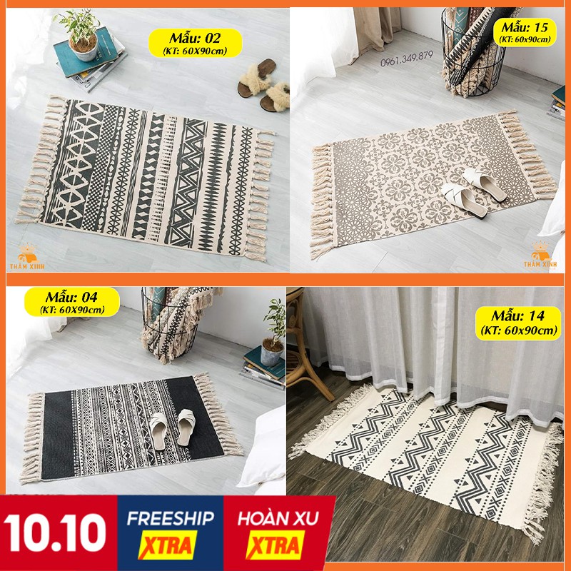 Thảm Thổ Cẩm Dùng Để Trải Sàn, Trải Sofa, Trải Phòng Ngủ Phong Cách Vintage