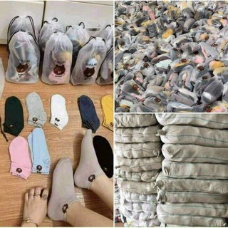 Túi 10 đôi tất gấu broun