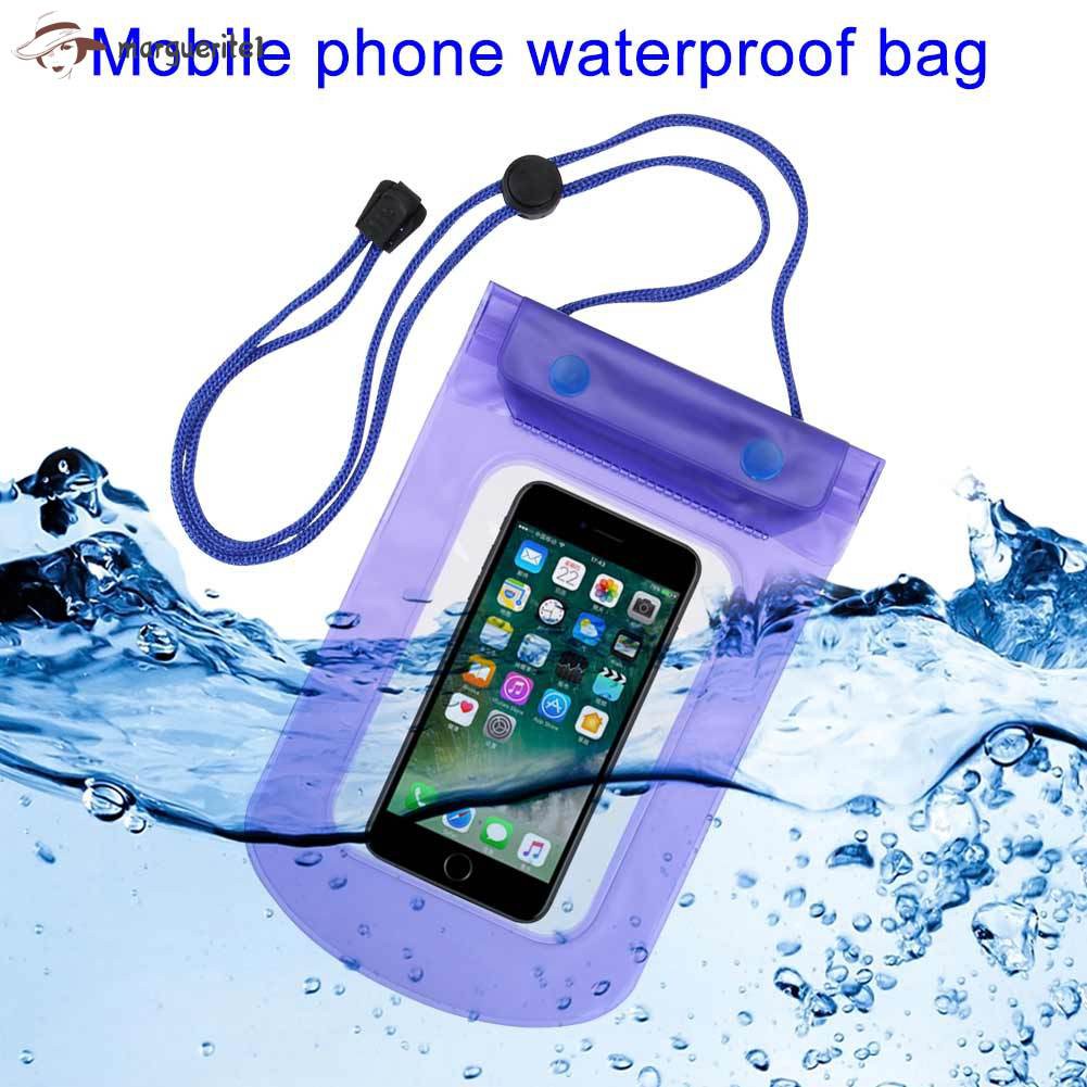 Túi đựng điện thoại camera thiết bị điện tử chống thấm nước có dây đeo đi bơi du lịch tiện dụng