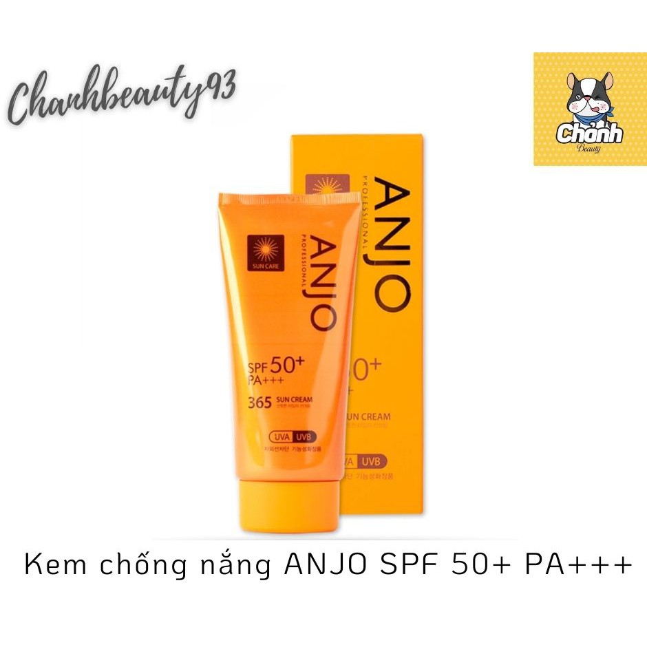 Kem chống nắng Anjo Professional SPF50+ PA+++ 365 Sun cream 70g