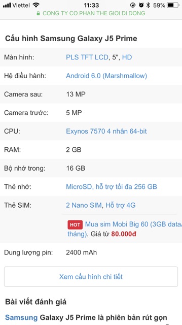 Điện Thoại  J5 PRIME . chính hãng, Máy cũ đẹp 90-95%. | BigBuy360 - bigbuy360.vn