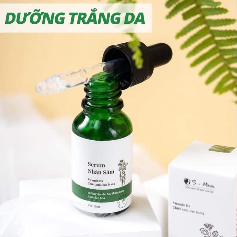 SERUM NHÂN SÂM DƯỠNG DA TRẮNG HỒNG HẾT THÂM SẠM NÁM VÀ CHỐNG LÃO HÓA