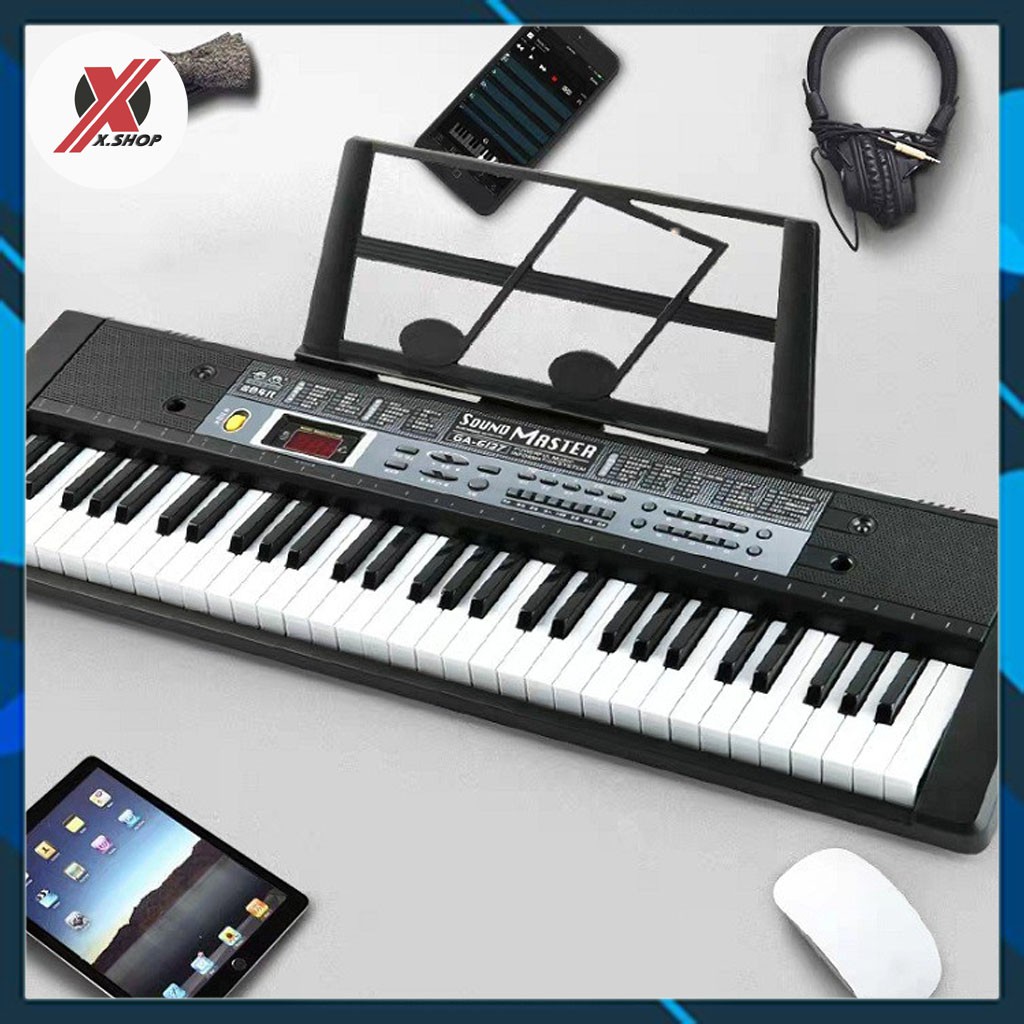 ĐÀN PIANO ĐIỆN TỬ 61 PHÍM CHO NGƯỜI MỚI HỌC – ĐÀN ORGAN ĐIỆN TỬ CHO BÉ PHÁT TRIỂN TRÍ NÃO CÓ GIÁ ĐỠ JDX