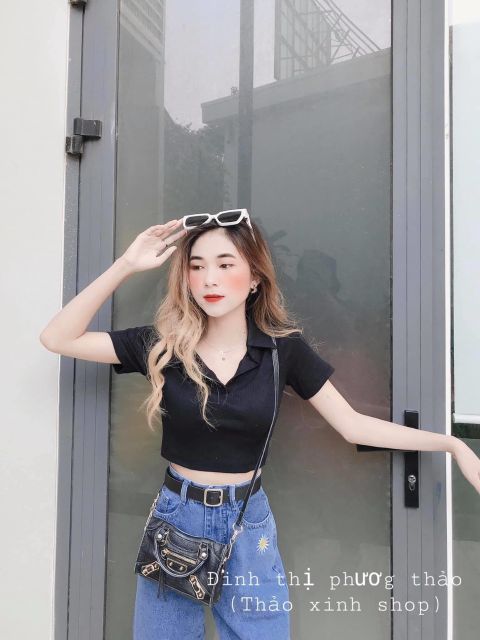 Quần baggy jeans minusone in hoa cúc hot trend, ảnh thật