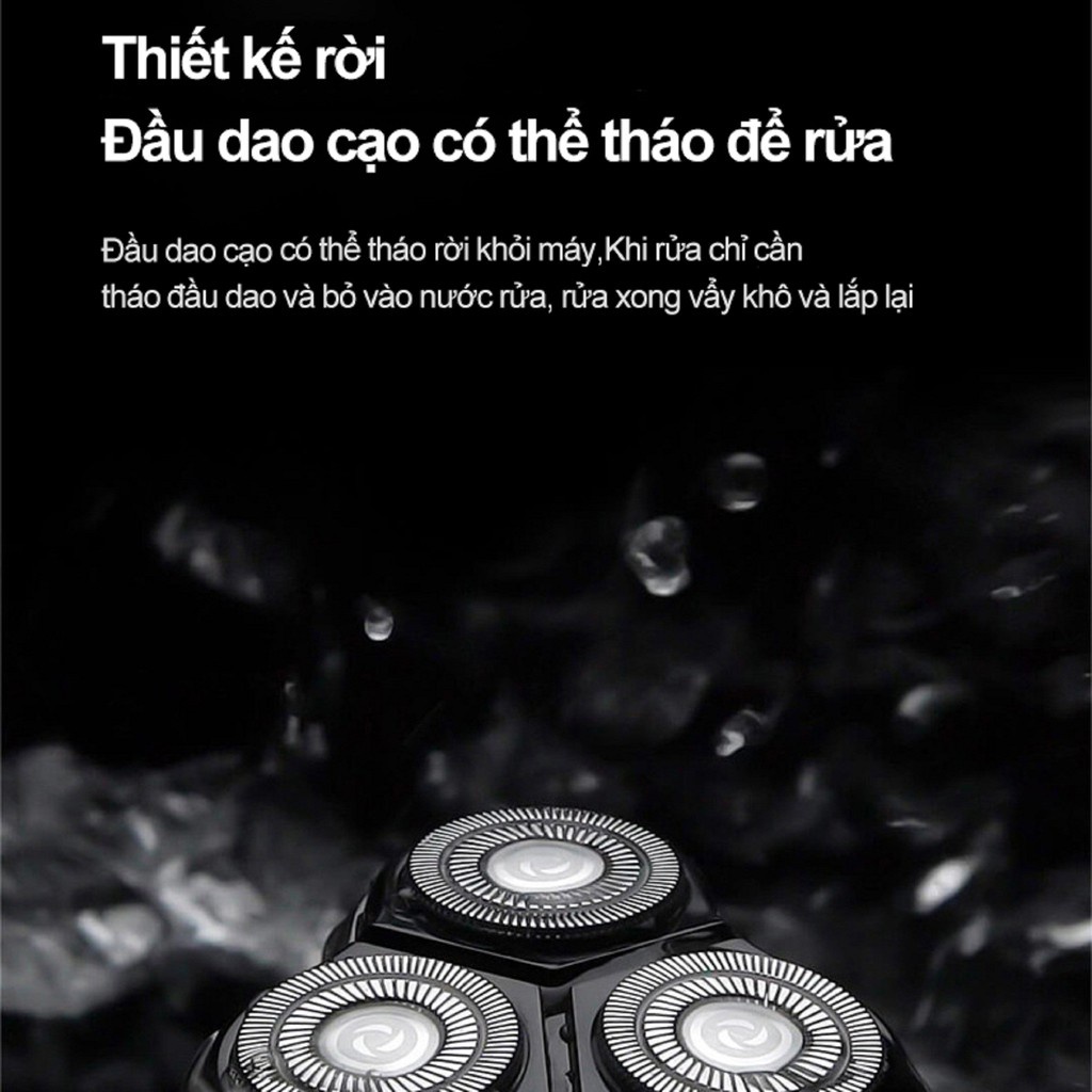 Máy Cạo Râu Mini Mijia MSX201- Máy Cạo Râu Enchen BlackStone Chống nước, Sạc Pin, Dễ Dàng Vệ Sinh, Lưỡi Dao Thay Thế