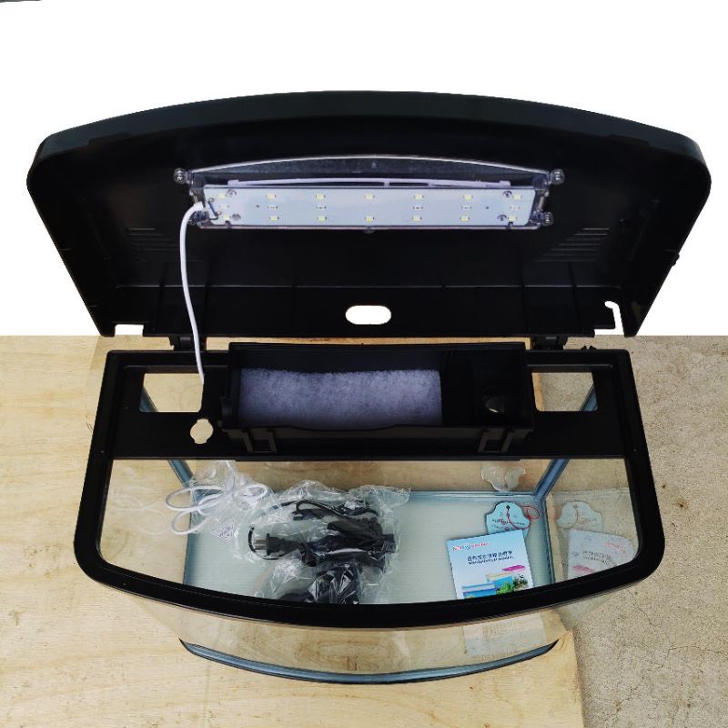 Bể cá để bàn 40cm HR3-380 MinJiang, bể cá văn phòng, bể đúc nhập khẩu