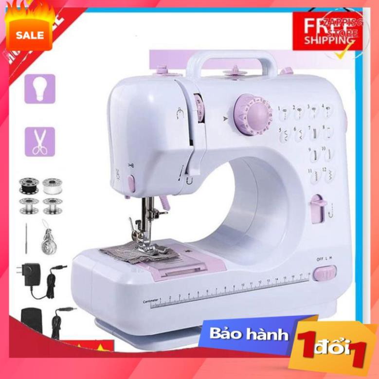 Máy may mini gia đình FHSM 505A Cao Cấp, Phiên Bản Mới 12 Kiểu May- Lựa Chọn Hàng Đầu .