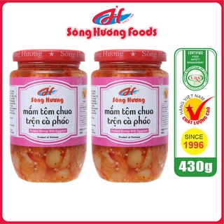 2 Hũ Mắm Tôm Chua Trộn Cà Pháo Sông Hương Foods Hũ 430g - Ăn kèm cơm , bún , phở , mì tôm , ăn vặt , thịt nướng
