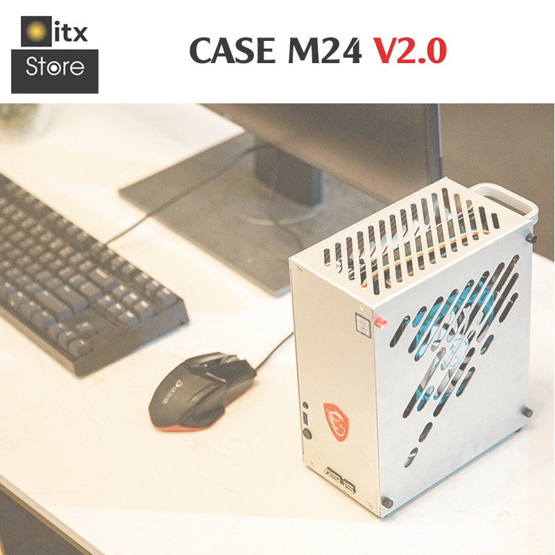 [ITX Store] - [Ver 2.0] Combo Case iTX M24 V2 Siêu Nhỏ Gọn (Case+Riser)