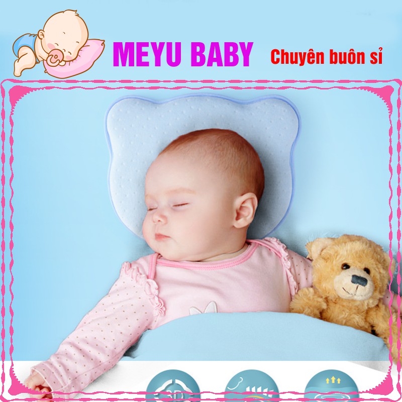 Gối cao su non chống méo đầu Baby Bear