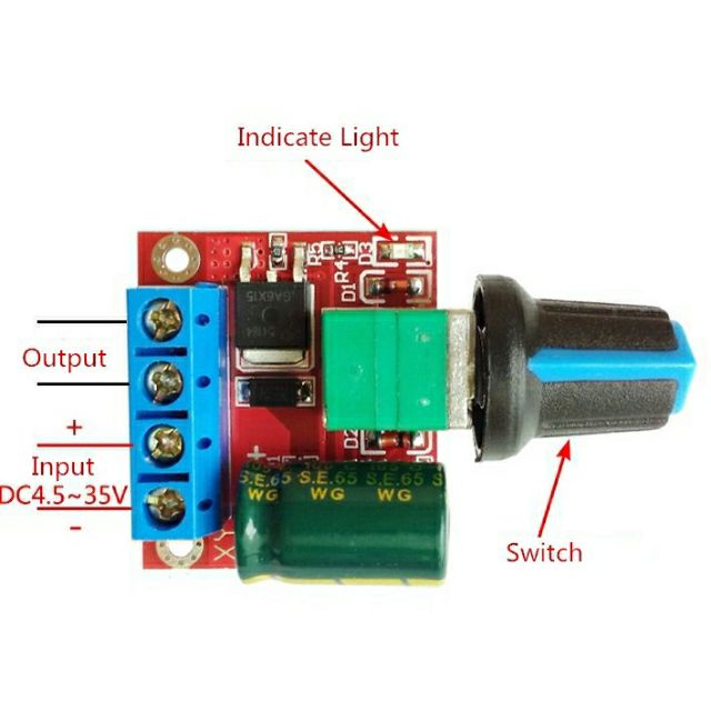 Mạch điều tốc động cơ chổi than 3A