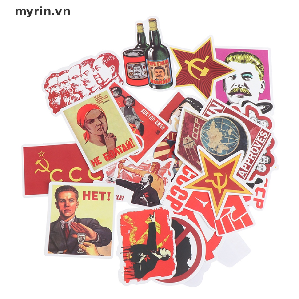 Set 50 Sticker Dán Ván Trượt Trang Trí
