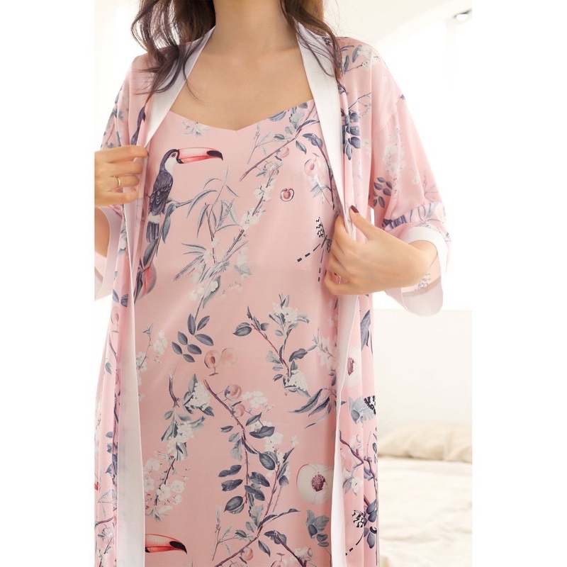 Đồ ngủ mặc nhà Áo khoác kimono dài Oriental - Midnight Sleepwear | BigBuy360 - bigbuy360.vn