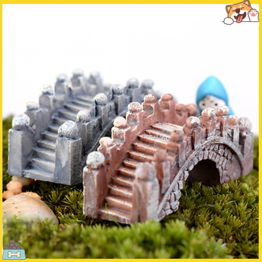 Set 2 mô hình cây cầu thu nhỏ dùng trang trí hồ cá đa năng