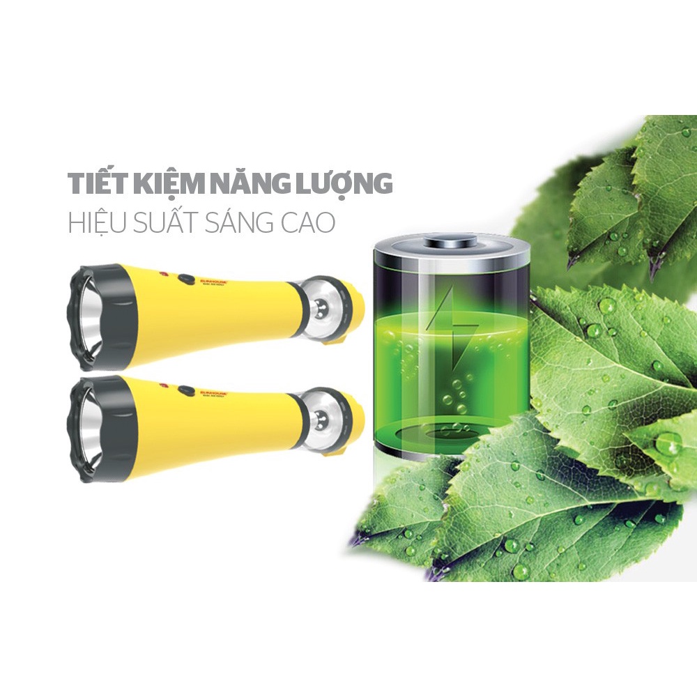 Đèn pin đa năng SUNHOUSE 3L SHE-9059LA - Màu vàng, bảo hành 6 tháng