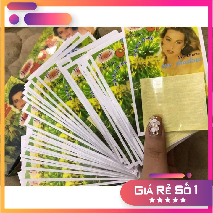 Hộp 50 miếng dán kích mí cô gái hộp xanh Siêu bám dính,thiết kế tiện dụng,dễ tháo gỡ,không kích ứng khó chịu