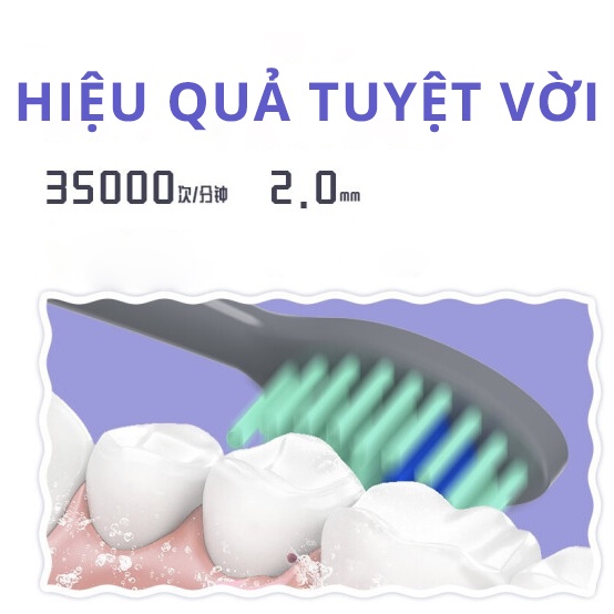 Bàn chải đánh răng tích điện Xiaomi, bàn chải thông minh pin sạc Enpuly B156