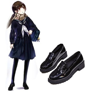 Học viện Nhật Bản chính thống jk giày đồng phục văn học giày cô gái hai chiều học sinh cosplay giày da dày gót nhỏ