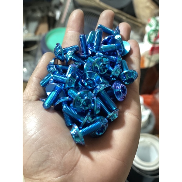 ốc titanium 6ly đầu sao salaya(giá 1 con)
