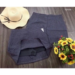 60-90kg váy quần xám bigsize 30-38