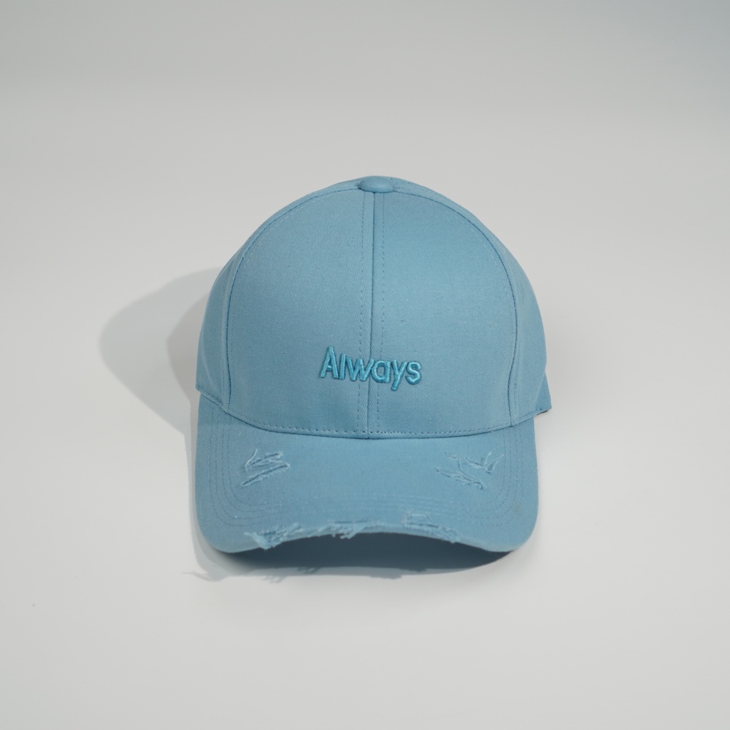 Mũ lưỡi trai thêu chữ Always Nón kết kiểu rách tua rua chất kaki thời trang form unisex nam nữ K17