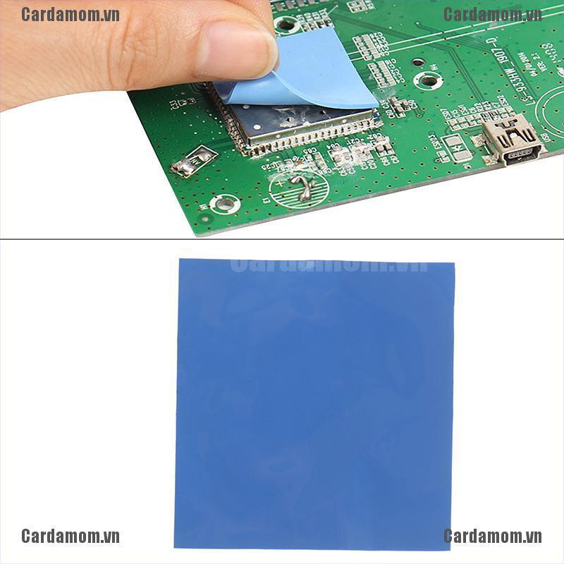 {carda} 100mm*100mm*0.5mm GPU CPU Heatsink Cooling Conductive Silicone Pad Thermal Pad{LJ}