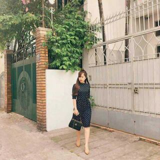 Đầm maxi bi
