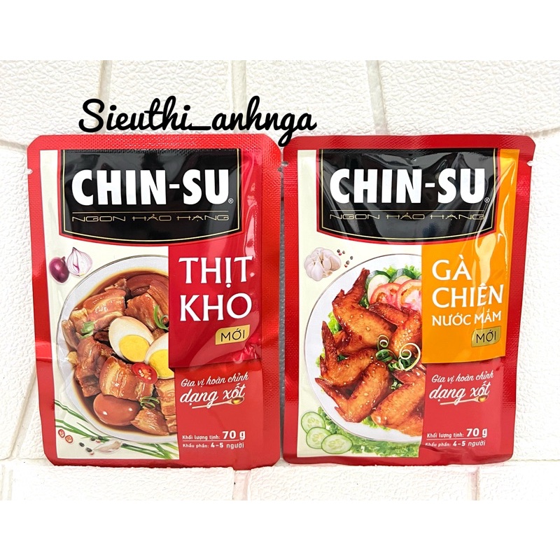 Xốt gia vị hoàn chỉnh Chin-su Thịt kho tàu/gà chiên nước mắm 7G