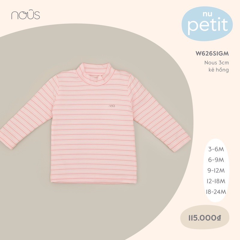 Áo cổ 3cm Nous Petit ( 3 - 12 tháng )