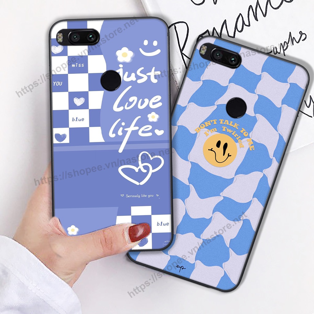 Ốp lưng Xiaomi Mi A1 / MI 5X trái tim mặt cười, gấu cute thể thao cá tính