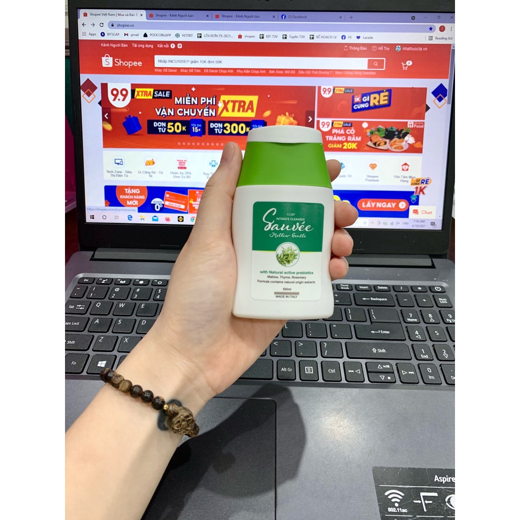 Dung dịch vệ sinh phụ nữ SAUVEE  Giúp Dưỡng Ẩm, Làm Sạch, Làm Hồng Và Se Khít Cô Bé