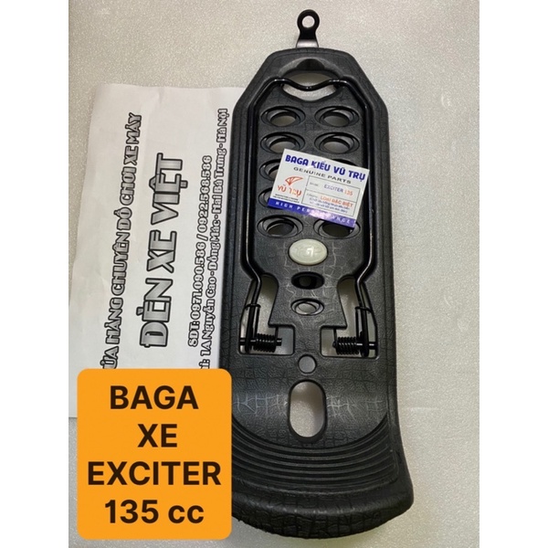 BAGA NHỰA LƯỢN GIỮA XE EXCITER 135 - HÀNG CỰC DÀY CHÍNH HÃNG VŨ TRỤ (UNIVERSER) - ĐÈN XE VIỆT