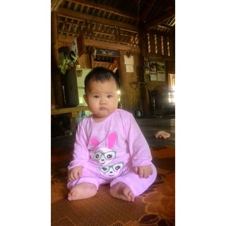 Set 5 bộ cotton 2 chiều cho bé từ 3-12kg
