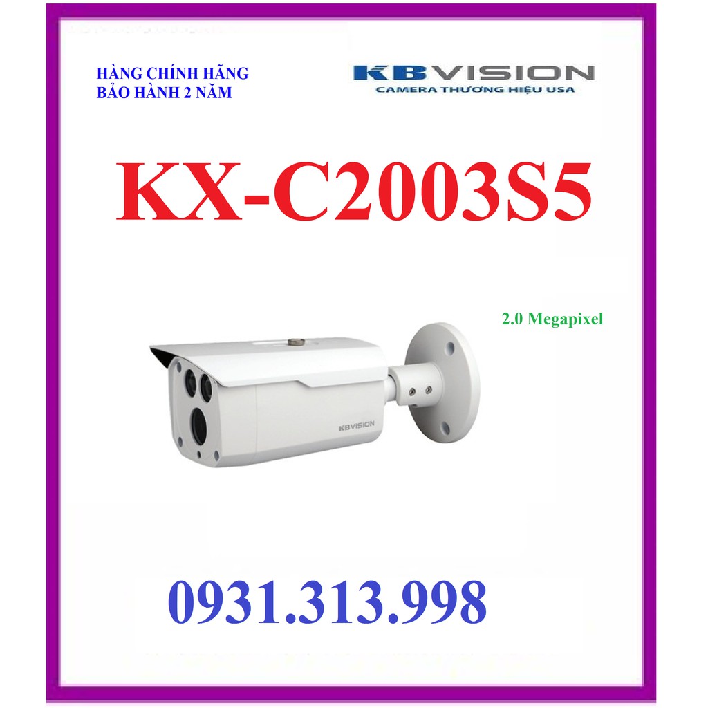 Camera 4 in 1 hồng ngoại 2.0 Megapixel KBVISION KX-C2003S5