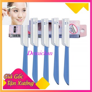 Dao Cạo Lông Mày Cho Nữ Can Kai Xinh Xắn Tiện Lợi Hàng Nhập Từ Nhật Set 5 Cái