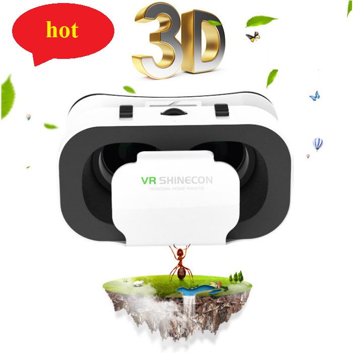 Kính thực tế ảo 3D VR Vinetteam G05A cho iphone, android từ 4.5 - 5.5 inch cao cấp (trắng nhỏ xinh) -3240