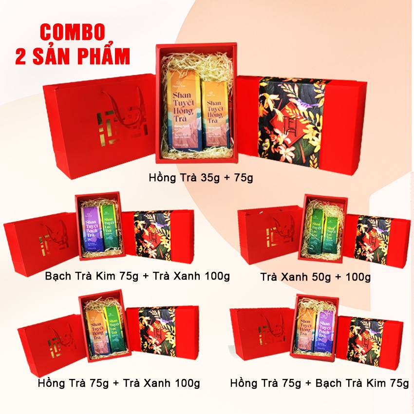 Hộp chè biếu Tết PHÚ QUÝ chè shan tuyết cổ thụ Hà Giang cả năm sung túc hộp quà tết ý nghĩa sang trọng | BigBuy360 - bigbuy360.vn