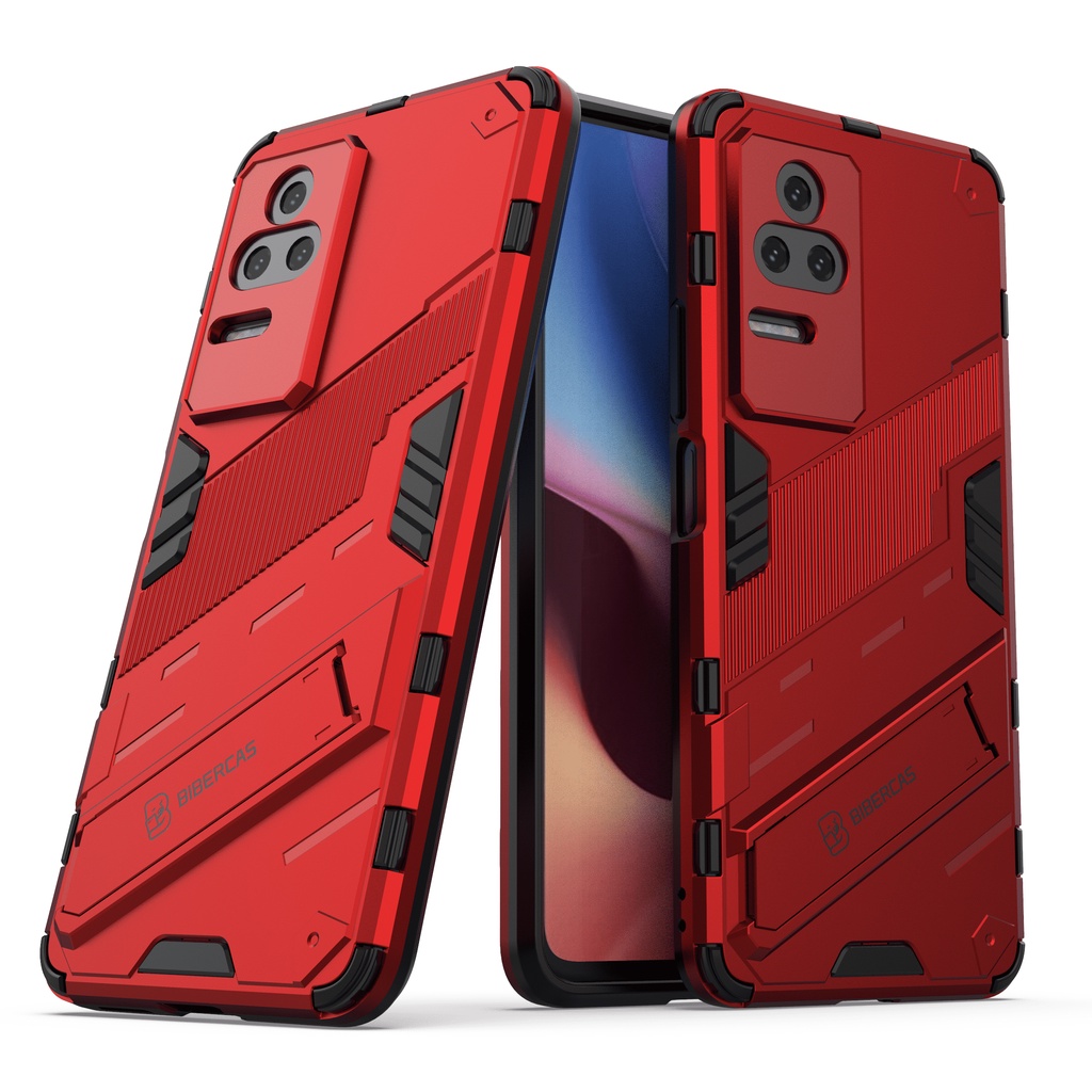 Ốp lưng Redmi K50 / K50 Pro / K40s / Poco F4 / K60 / K60 Pro Iron Man Ver 2 chống sốc giá đỡ mặt lưng xem phim