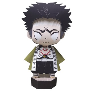 (Đọc kĩ mô tả) 14 - Mô hình giấy tự làm Himejima Gyomei [Demon Slayer/ Kimetsu no Yaiba] có kèm hộp trang trí