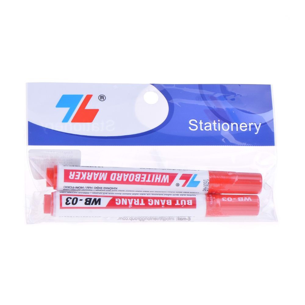 Vỉ 2 Bút Lông Bảng Thiên Long WB-03 - Đỏ