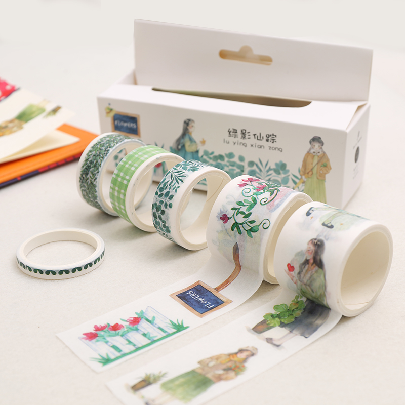 Băng dán in họa tiết dùng cho trang trí cổ điển xinh xắn