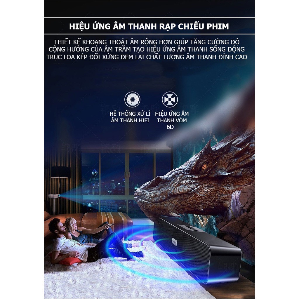 Loa Bluetooth A36 Cao Cấp Siêu Bass Âm Thanh Vòm Dung Lương Pin Khủng Tương Thích Mọi Thiết Bị Có Hỗ Trợ Khe Cắm Thẻ Nhớ