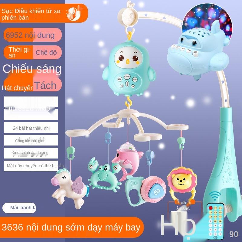 Đồ chơi trẻ sơ sinh điều khiển từ xa xoay nhạc chuông đầu giường kêu lục cục