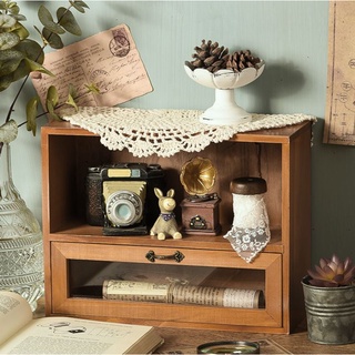 [Ảnh thật] Tủ Để Đồ Cá Nhân Bằng Gỗ, Màu Sắc Vintage - Hàng có sẵn