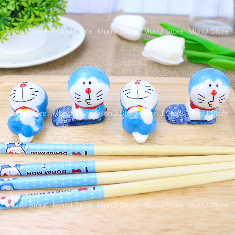 Gác đũa sứ cao cấp hình Doraemon dễ thương cute TooYoo BK00281