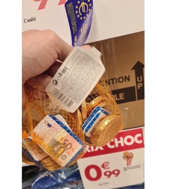 Socola đồng xu EUROS P háp [đủ bill Carrefour P háp 🇫🇷 ]