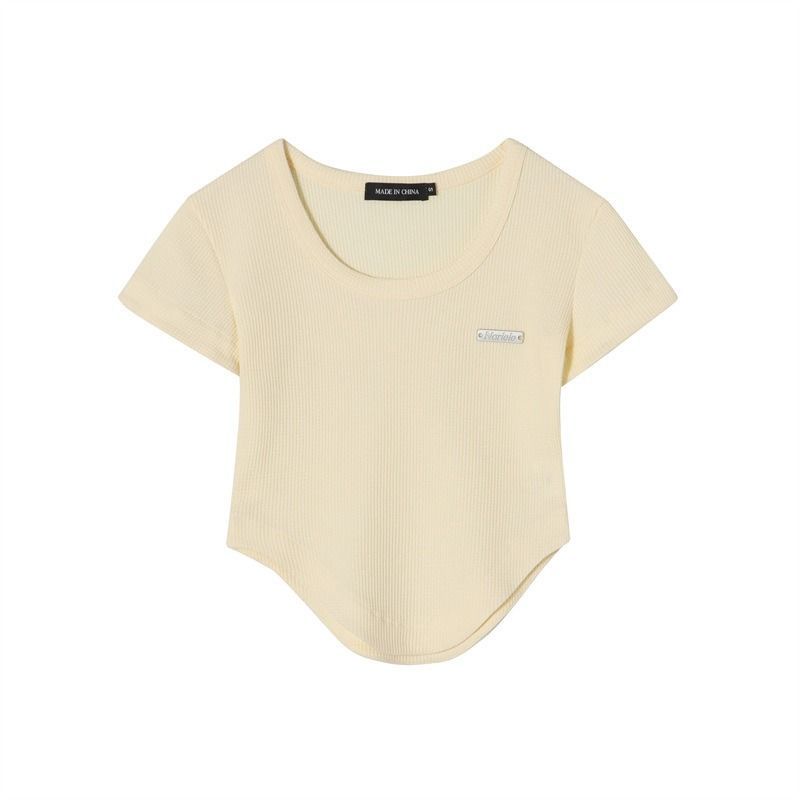 Áo Thun Nữ Tay Ngắn Dáng Ôm Cổ Chữ U