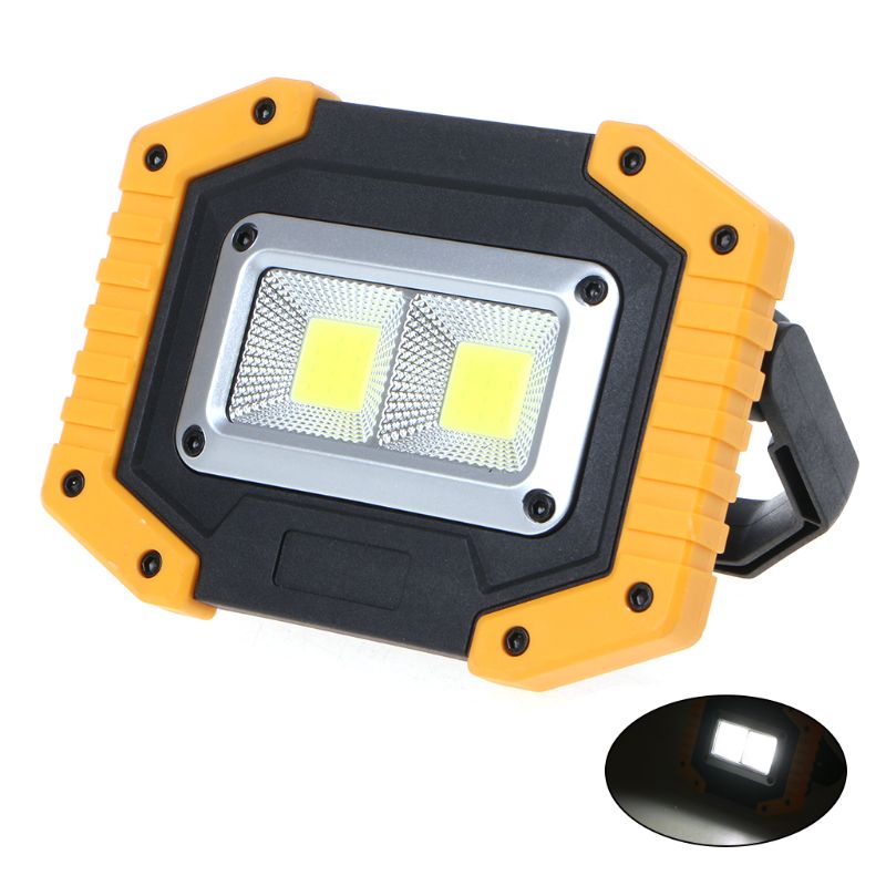 Đèn LED COB 2 bóng tiện lợi khi đi cắm trại