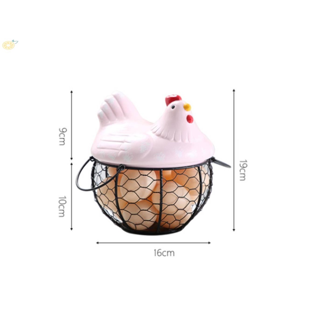 Egg Basket Country Style Creative Cute Home Household Storage Wrought Iron