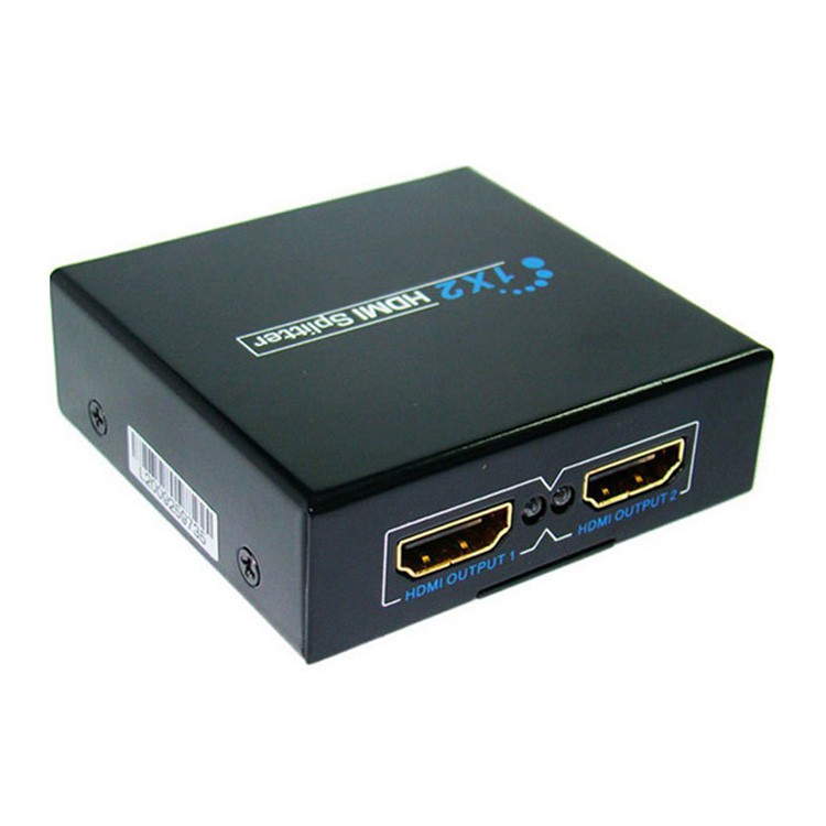 Bộ chia HDMI 1 ra 2 – HDMI Splitter 1x2 - chia cổng ra 2 màn hình TV, máy chiếu